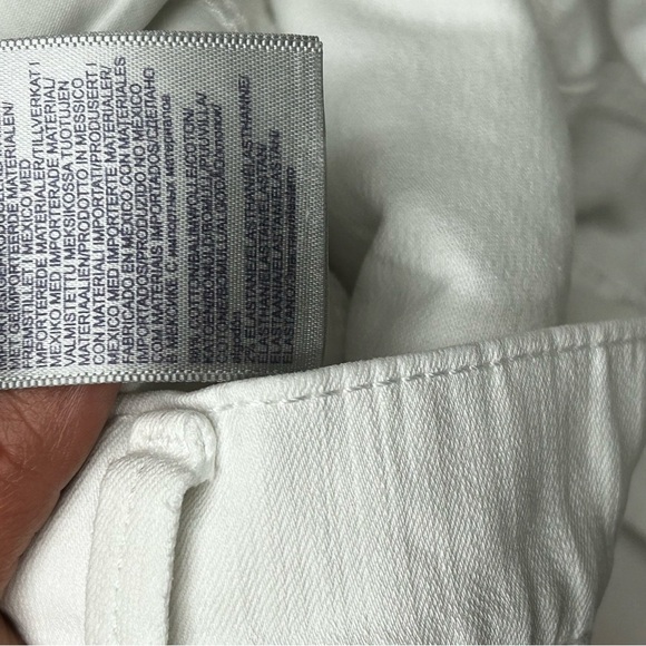 NYDJ White Bermuda Shorts Lightweight Cotton - Picture 6 of 7